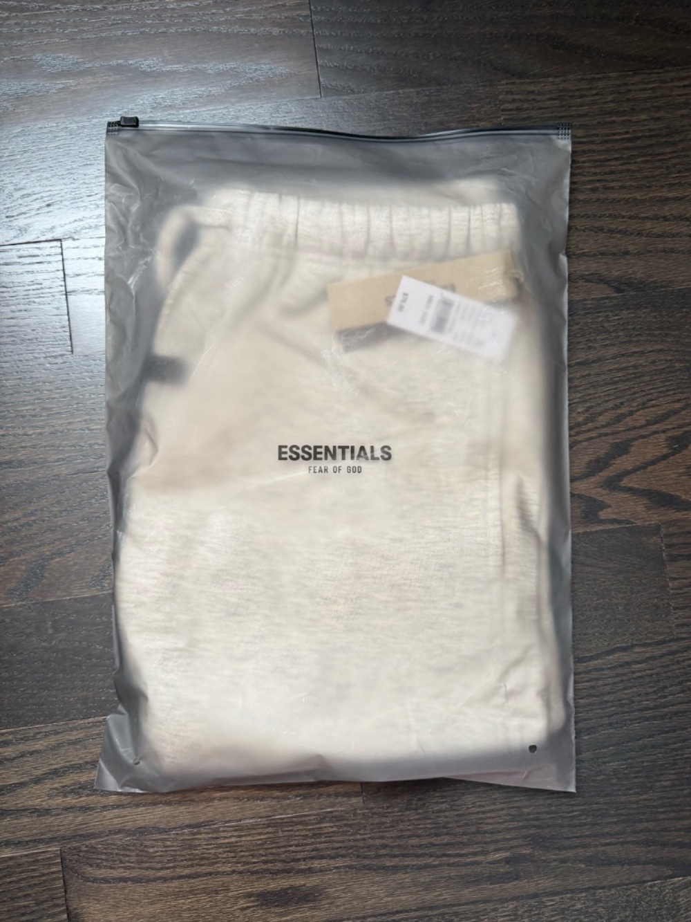 Essentials Fear of God Gray Fleece Sweat Shorts Drawstring Pocket Logo Size:L - Picture 4 of 4
